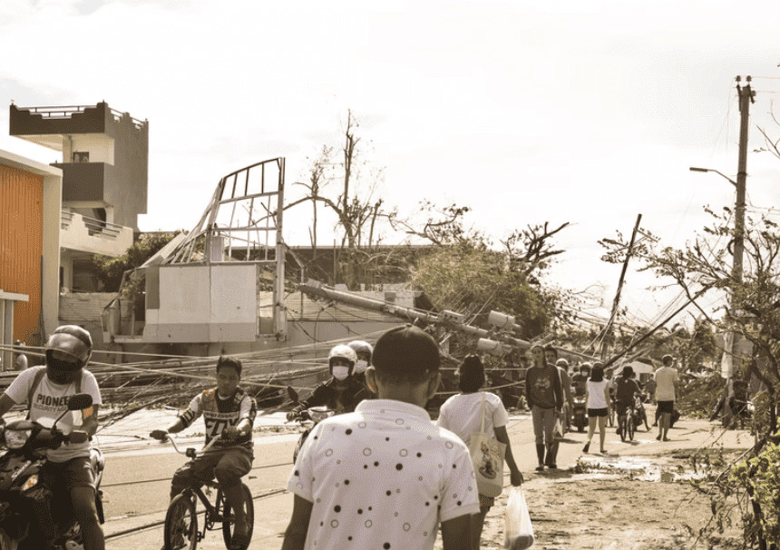 The devastating effects of Super Typhoon Odette (International name "Rai) in Lapu-Lap City, Cebu, Philippines.