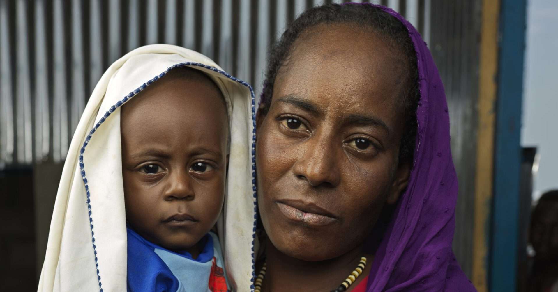 a woman and child in South Sudan
