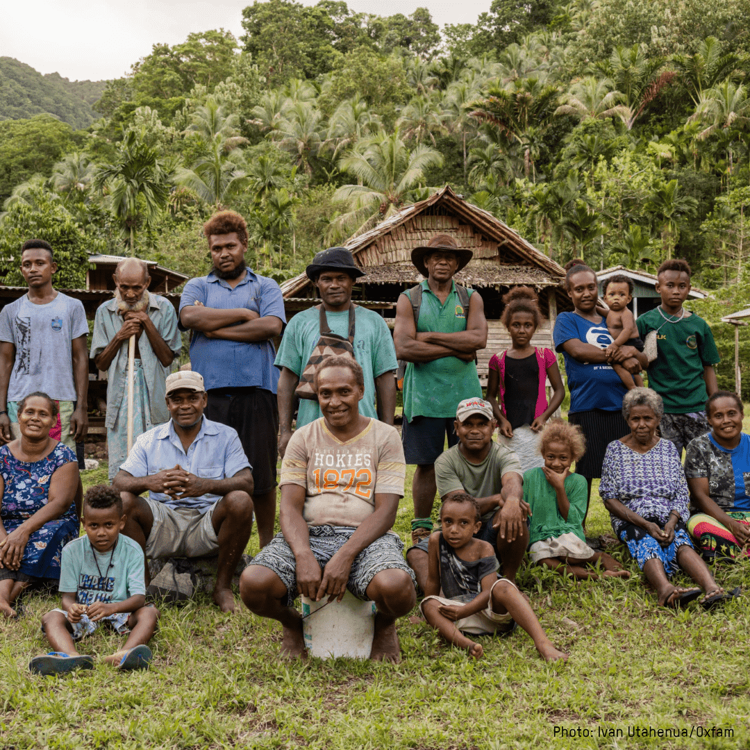 Villagers in the Solomon Islands