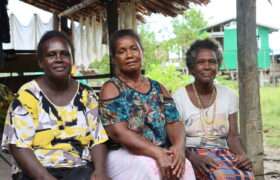 Three Soloman Island women