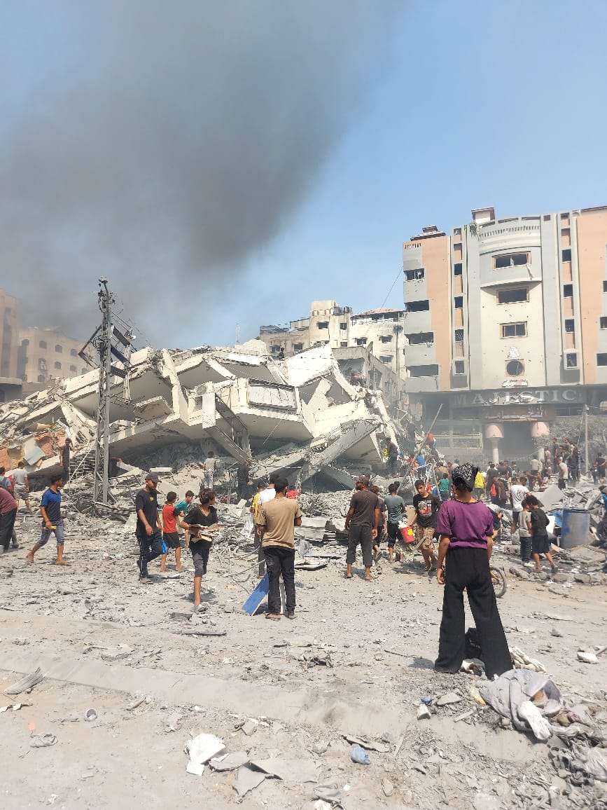 Palestine Medical Relief Society building destruction