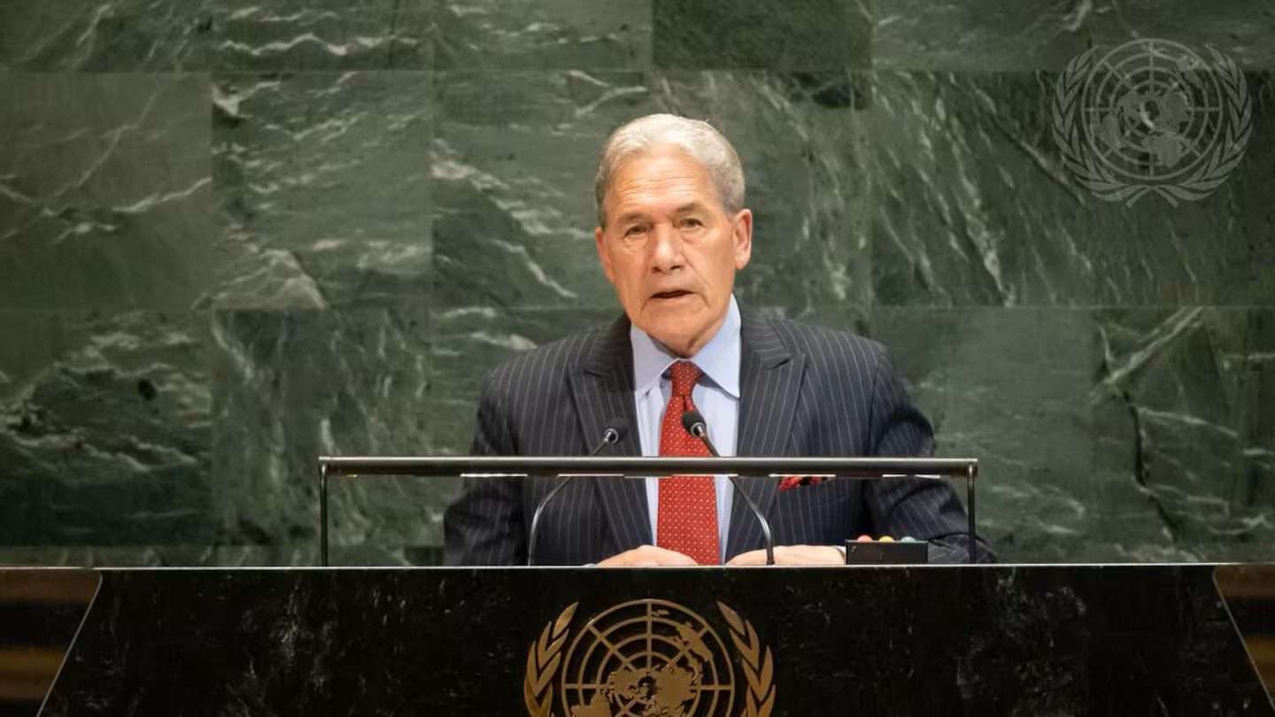 Winston Peters addresses United Nations. Photo credit - United Nations