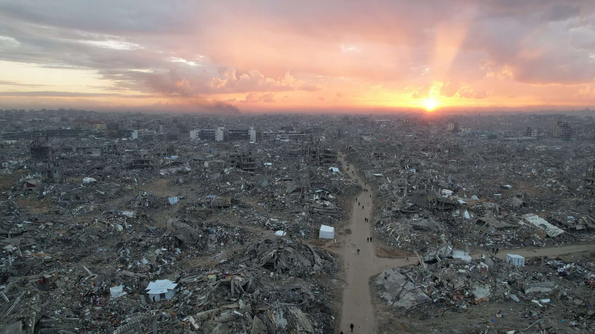 Aerial / Drone image of North Gaza Governorate - Photo credit - Alef Multimedia Company / Oxfam