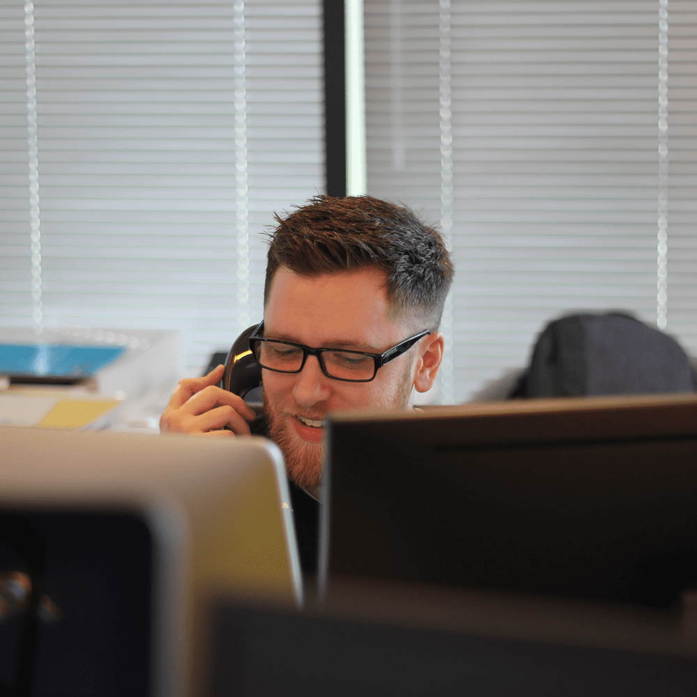 Man talking on phone