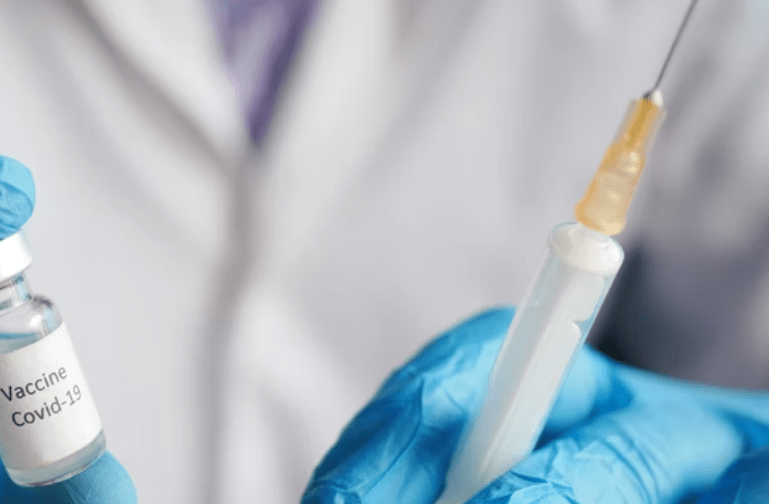 Close up of a vaccine being prepared