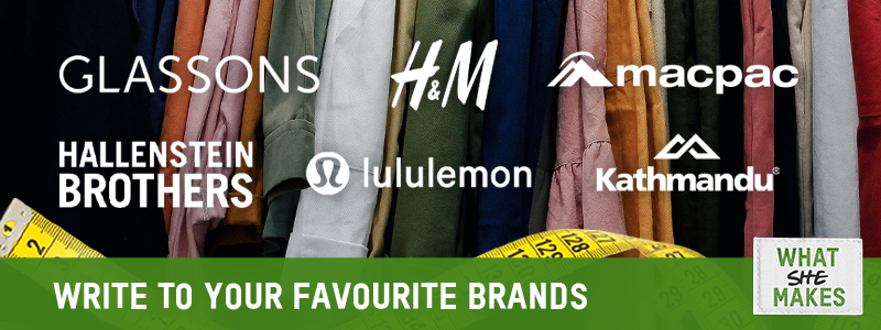 Write to your favourite brands banner