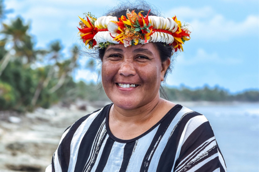 Tuvaluan woman smiling