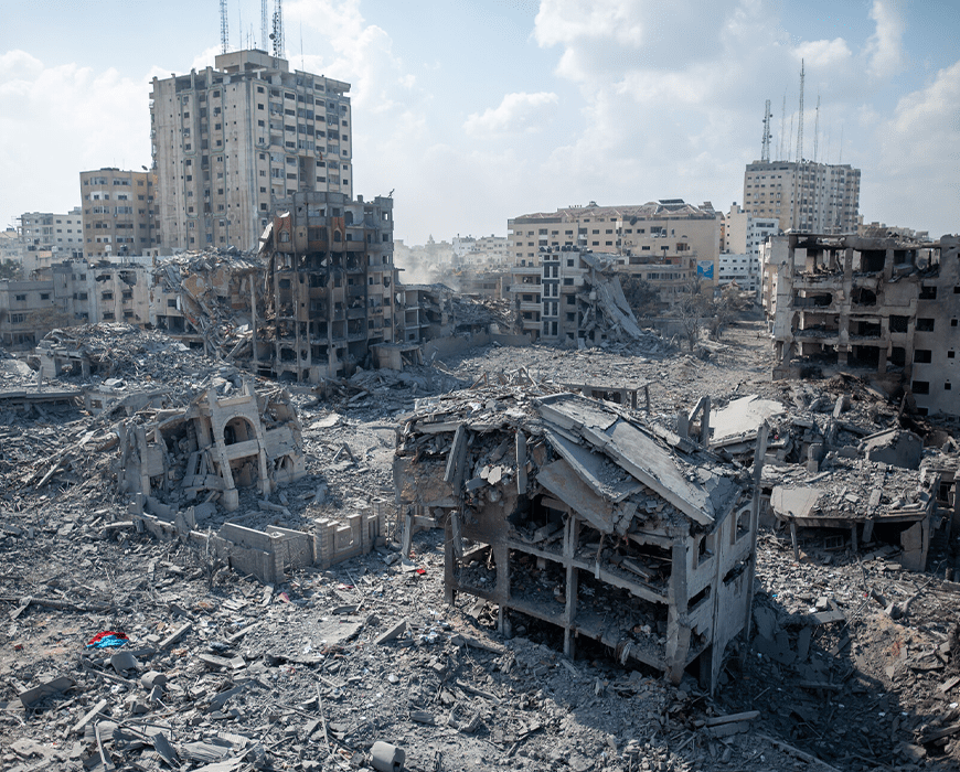 destruction in Gaza